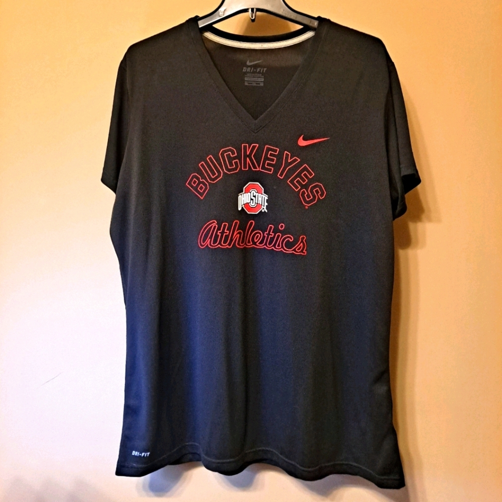 🏷 NIKE BUCKEYES V=NECK 🔥 SIZE XXL